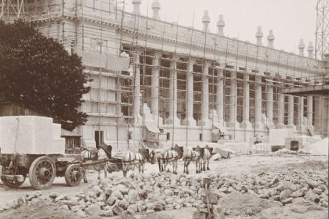 Grand Palais en construction